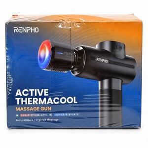 RENPHO Active Thermacool Massage Gun Heat Cooling 5 Heads R-C003A-N1 New Sealed